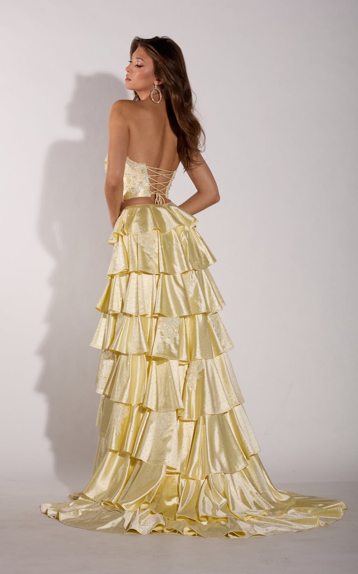 ALYCE Paris 62412 Alyce Long Sweetheart Neckline Train A Line Dress