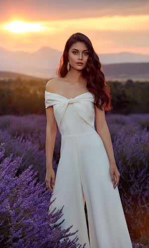 Formal Dress: 70013. Long, Off The Shoulder, Jumpsuit