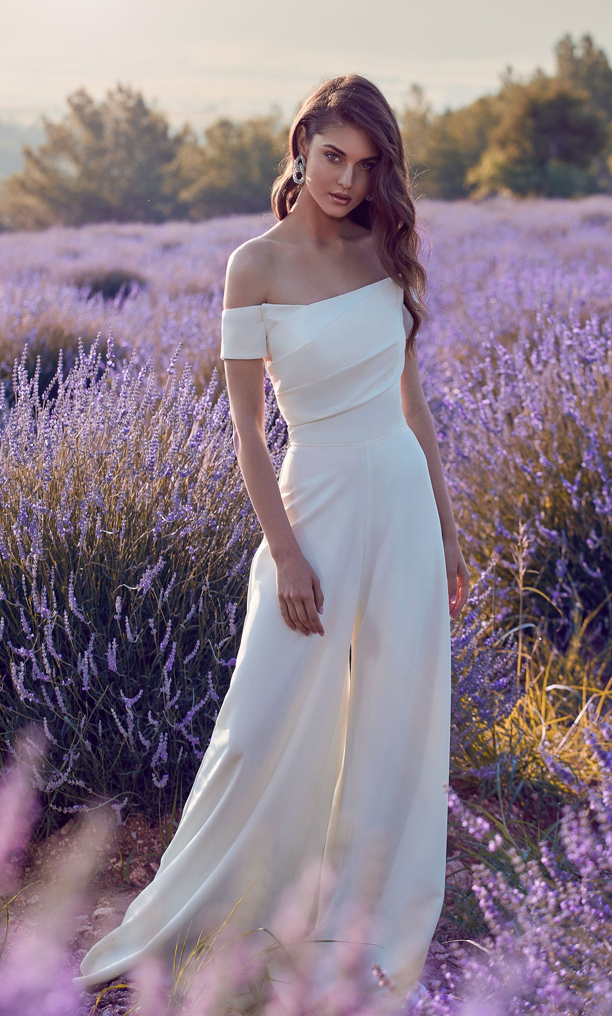 Formal Dress: 70014. Long, Off The Shoulder, Jumpsuit