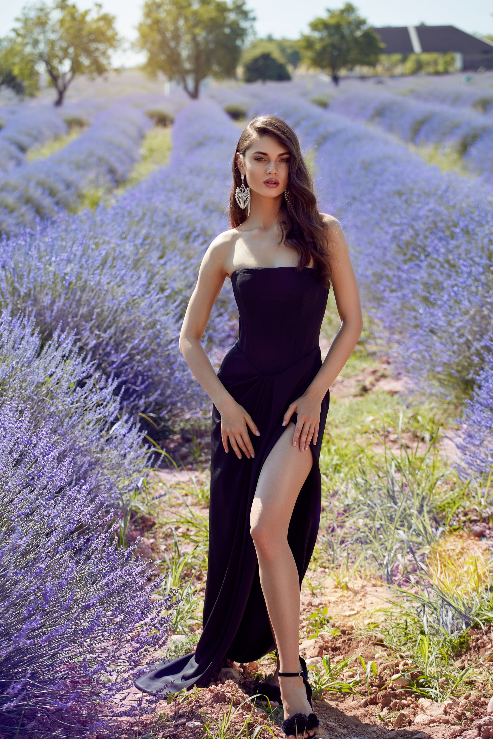 Purple Lulus Flowy Dress Lulus In Love Forever Plum Lace-Up High