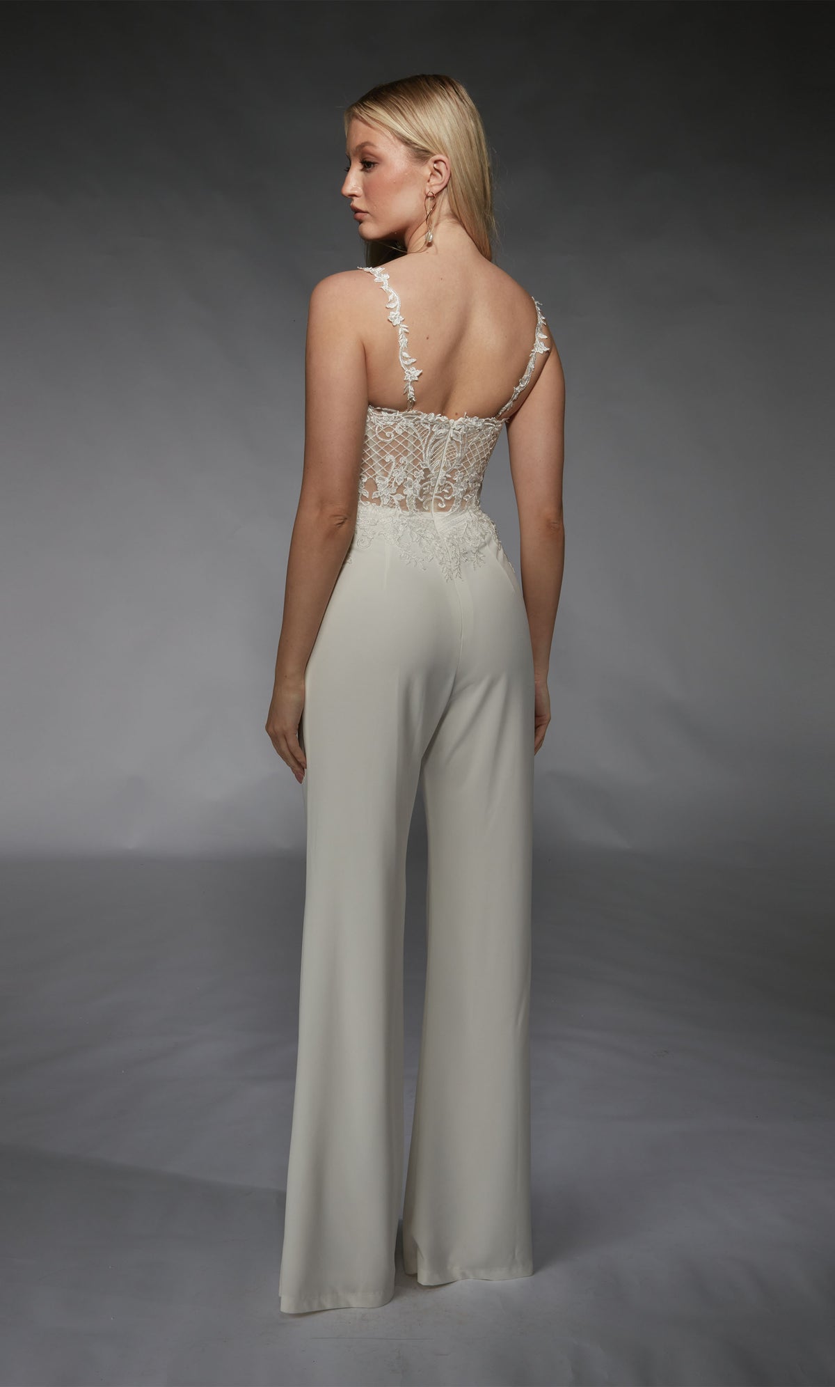 ALYCE Paris 70074 Bridal Sweetheart Elegant Jumpsuit Dress