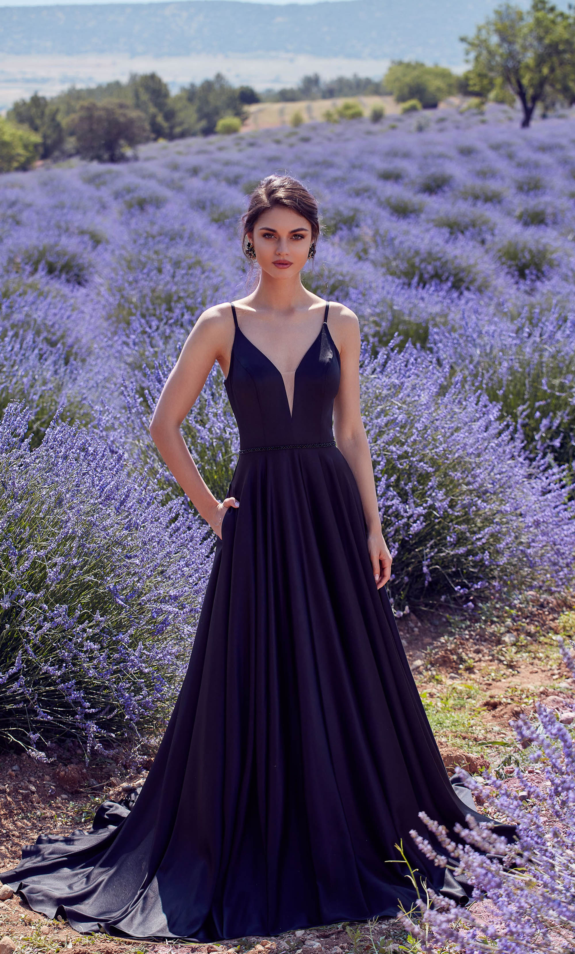 Formal Dress: 7024. Long Bridal Gown, Plunging Neckline, Flowy | Alyce Paris Formal Dress: 7024. Long Bridal Gown, Plunging Neckline, Flowy | Alyce Paris