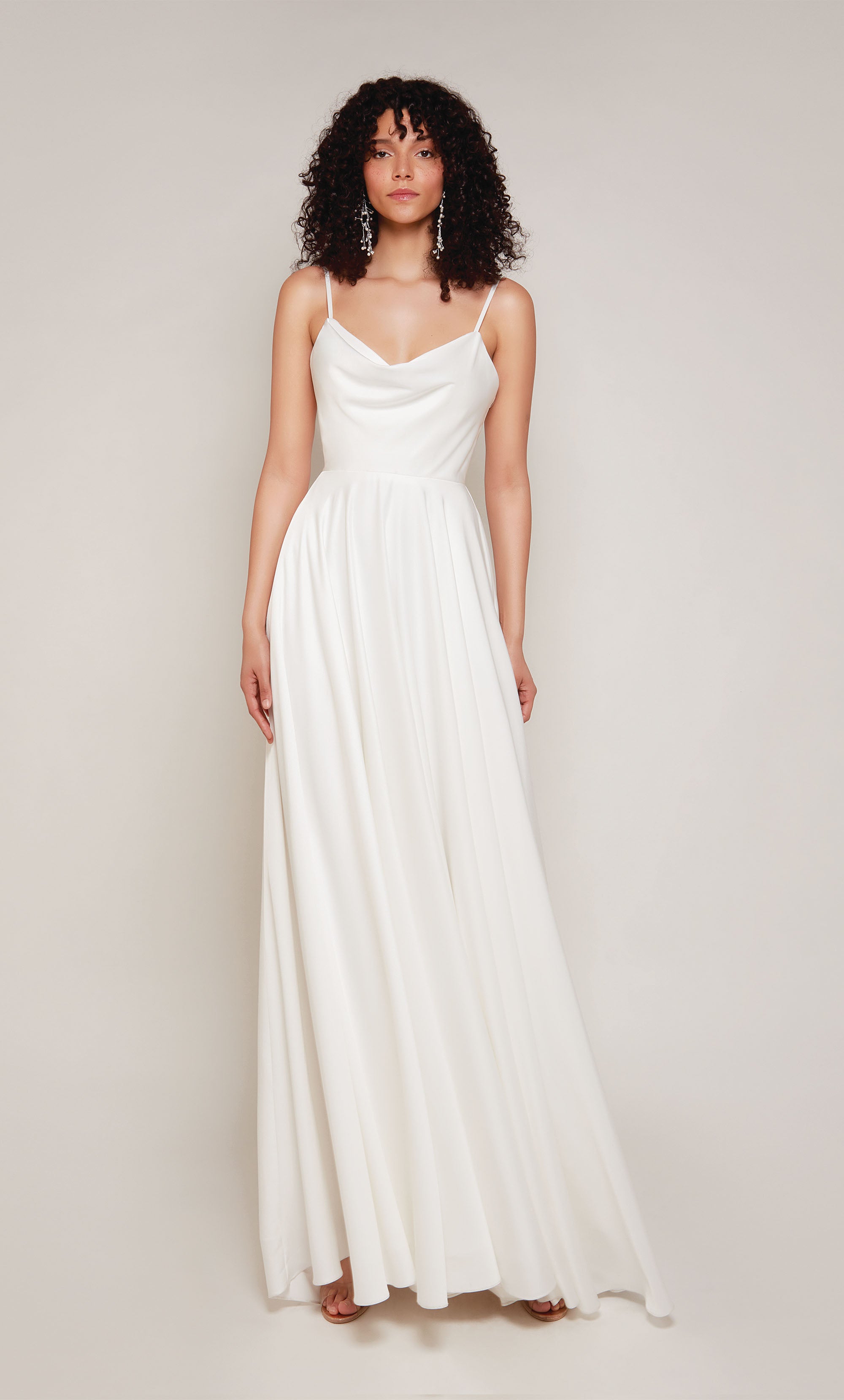 Formal Dress: 7100. Long, Cowl Neck, A-line, Open Back | Alyce Paris Formal Dress: 7100. Long, Cowl Neck, A-line, Open Back | Alyce Paris