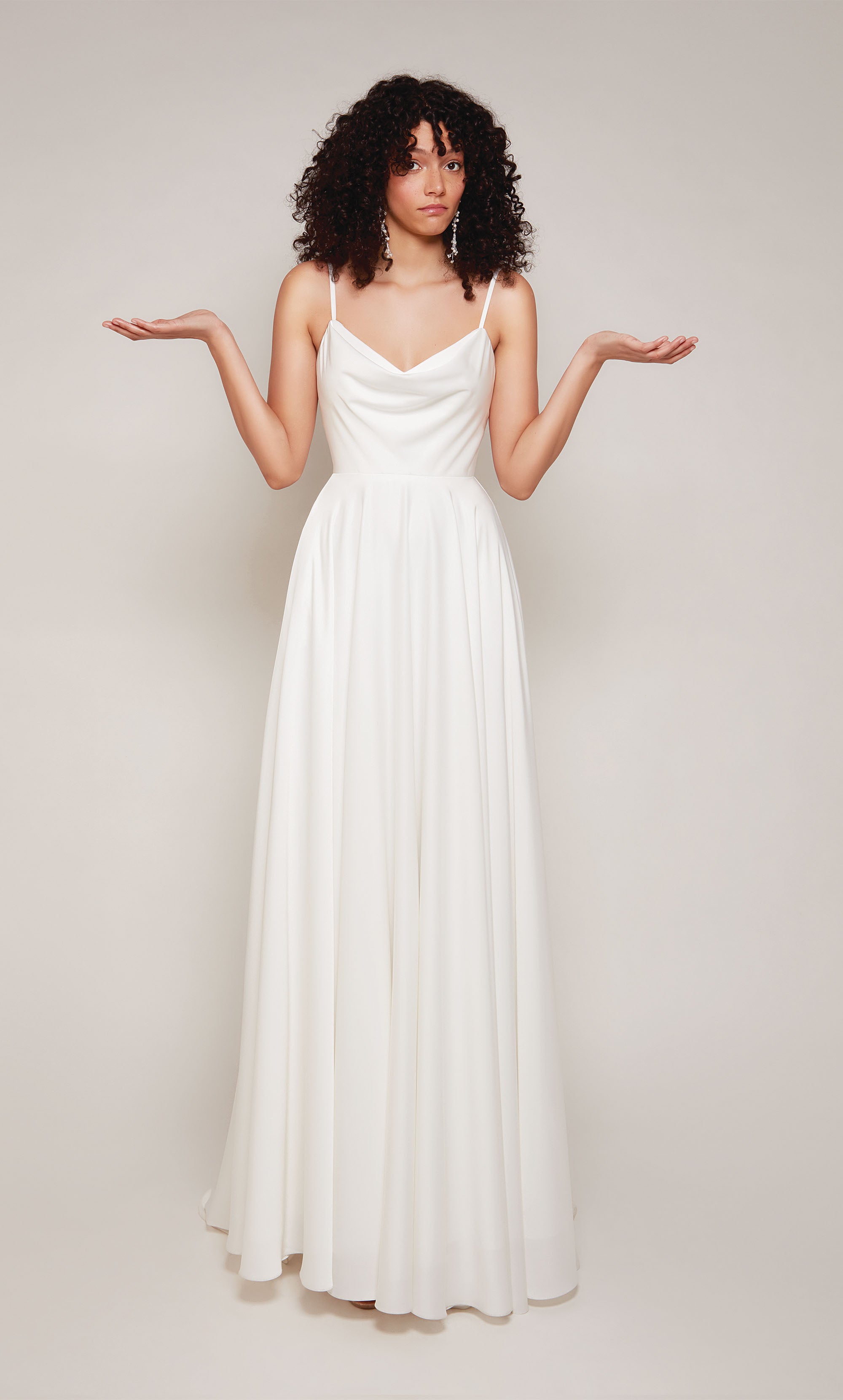 Formal Dress: 7100. Long, Cowl Neck, A-line, Open Back | Alyce Paris | ALYCE Paris Formal Dress: 7100. Long, Cowl Neck, A-line, Open Back | Alyce Paris | ALYCE Paris