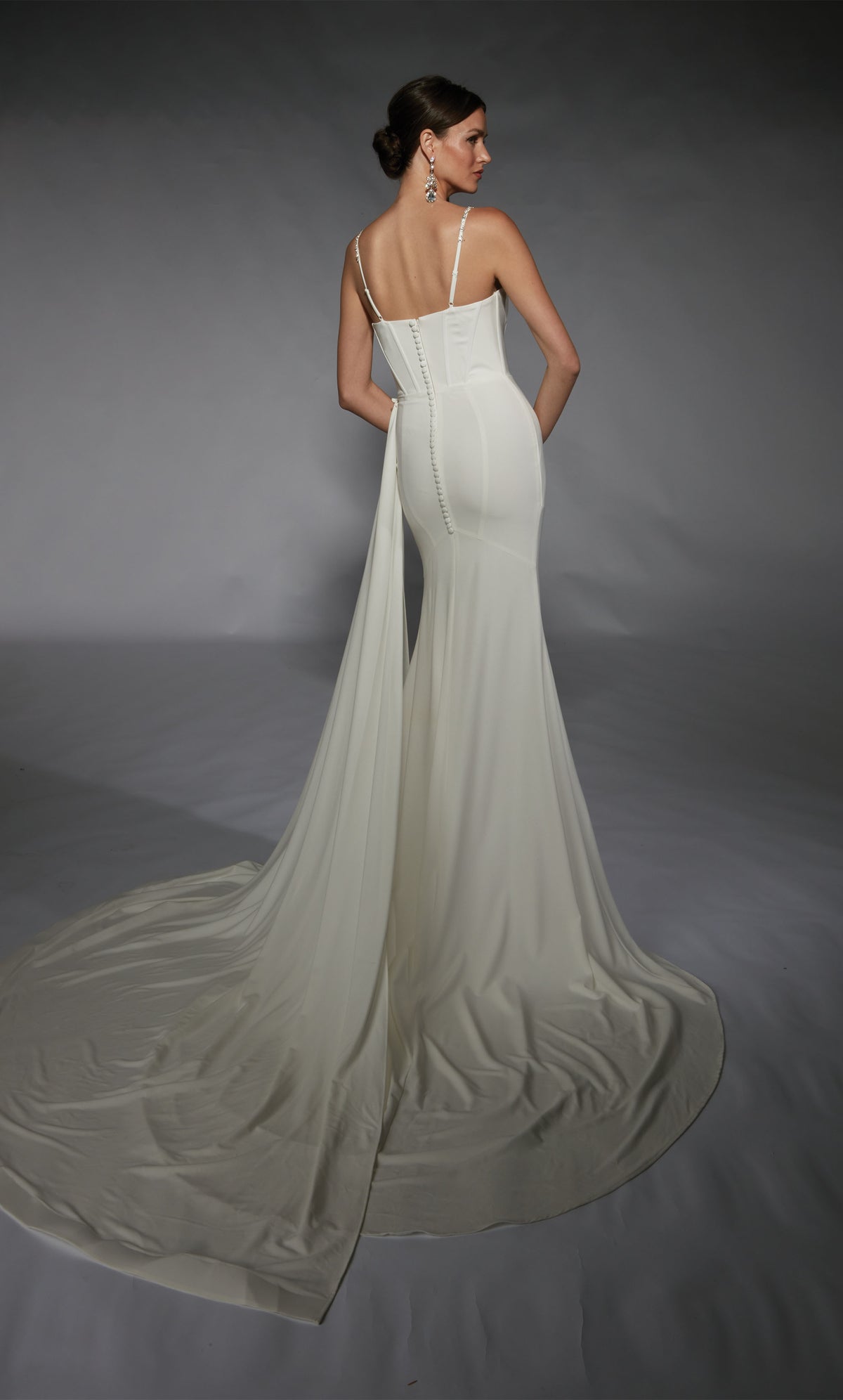 Formal Dress: 7104. Long, Plunging Neckline, Straight