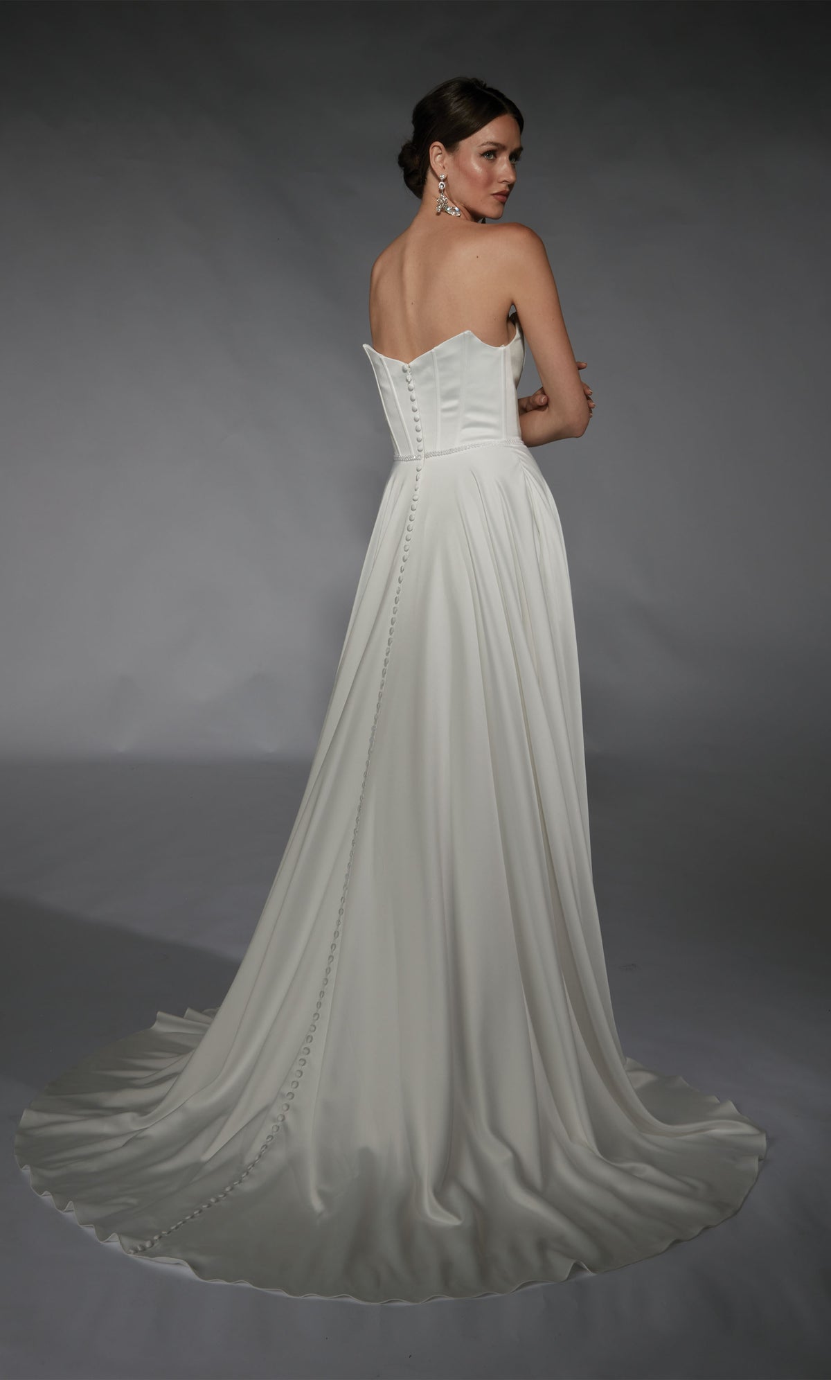 Formal Dress: 7110. Long, Strapless, A-line, Closed Back