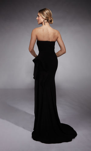 Formal Dress: 7114. Long, Strapless, Straight, Closed Back