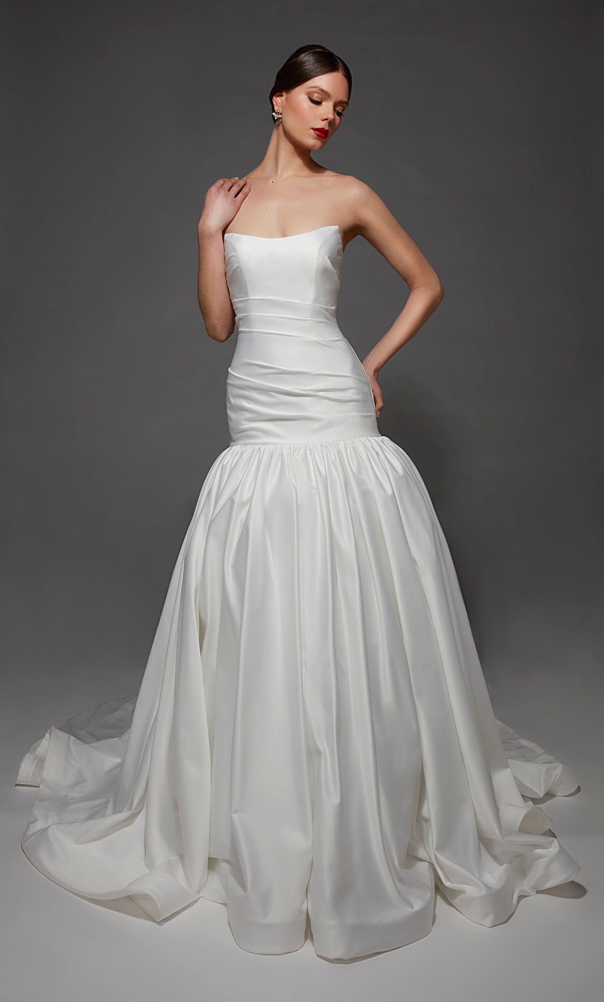 ALYCE Paris 7181 Bridal Straight Across Neckline Embellished Ballgown Dress