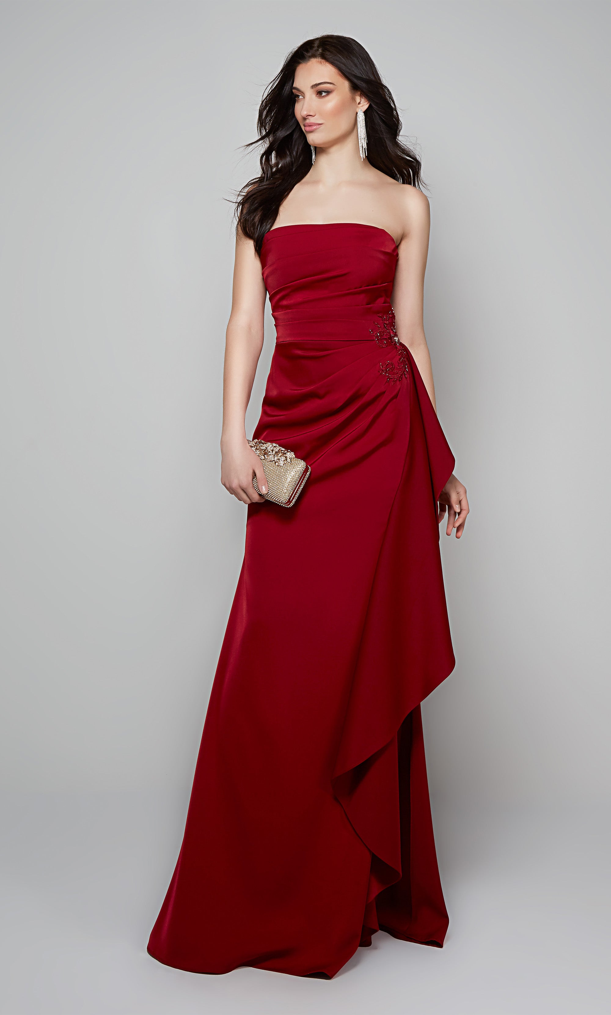 Formal Dress: 27569. Long, Strapless, Straight, Closed Back | Alyce Paris