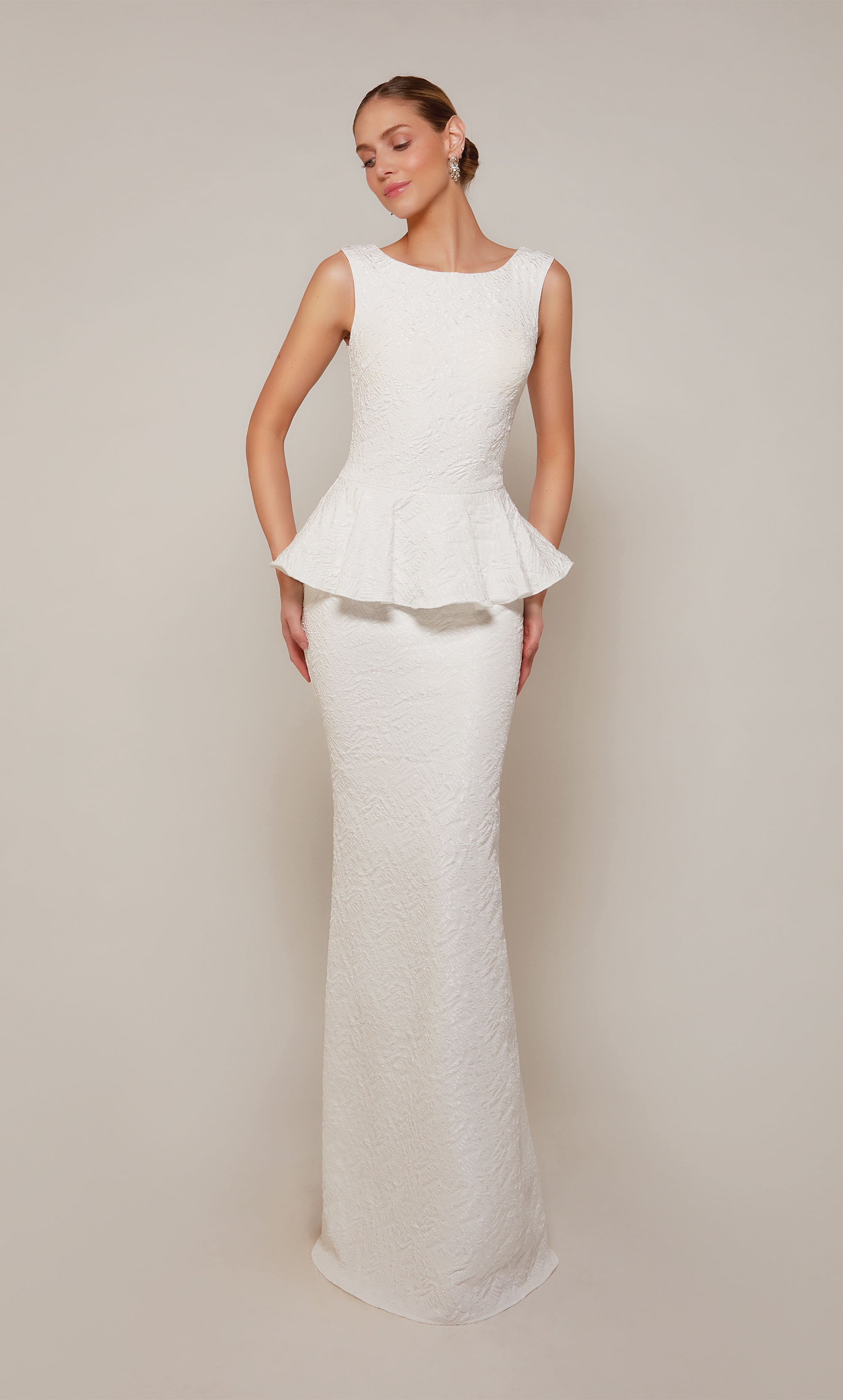 White Peplum Dress Picture Collection | DressedUpGirl.com