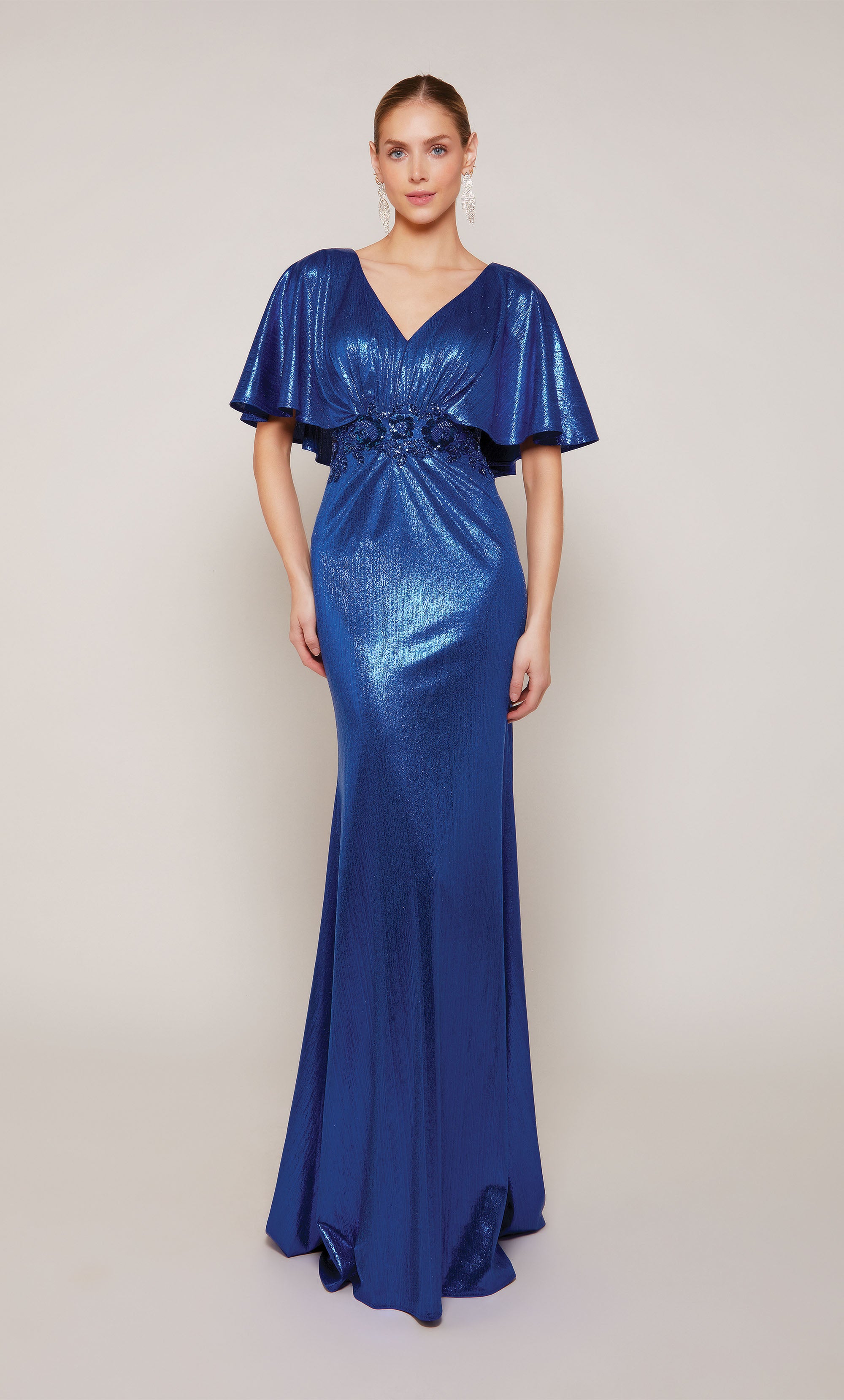 Vestido de flecos - LAST UNITS. ASYMMETRIC deep blue dress - Womance