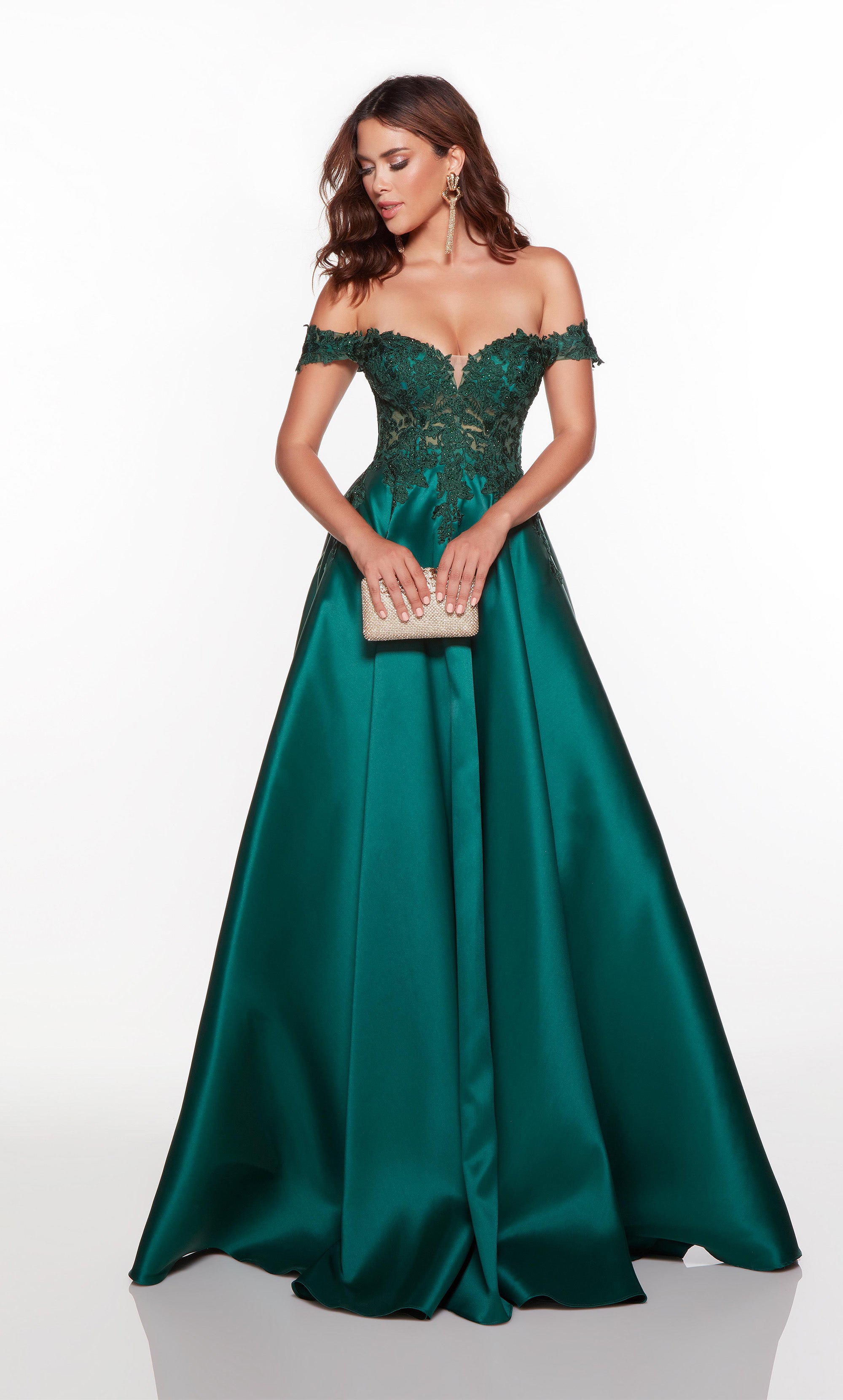 Evening Gowns Sleeves Green Wedding Dresses | Green Evening Gown Long  Sleeve - Green - Aliexpress