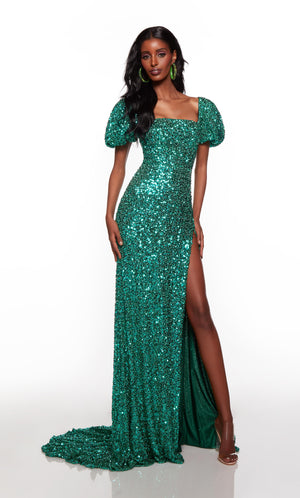 Golden Romantic off-the-shoulder sparkling long dress ➤➤ Milla Dresses -  USA, Worldwide delivery