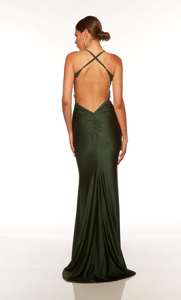 Formal Dress: 61465. Long, Scoop Neck, Straight, Strappy Back | Alyce Paris