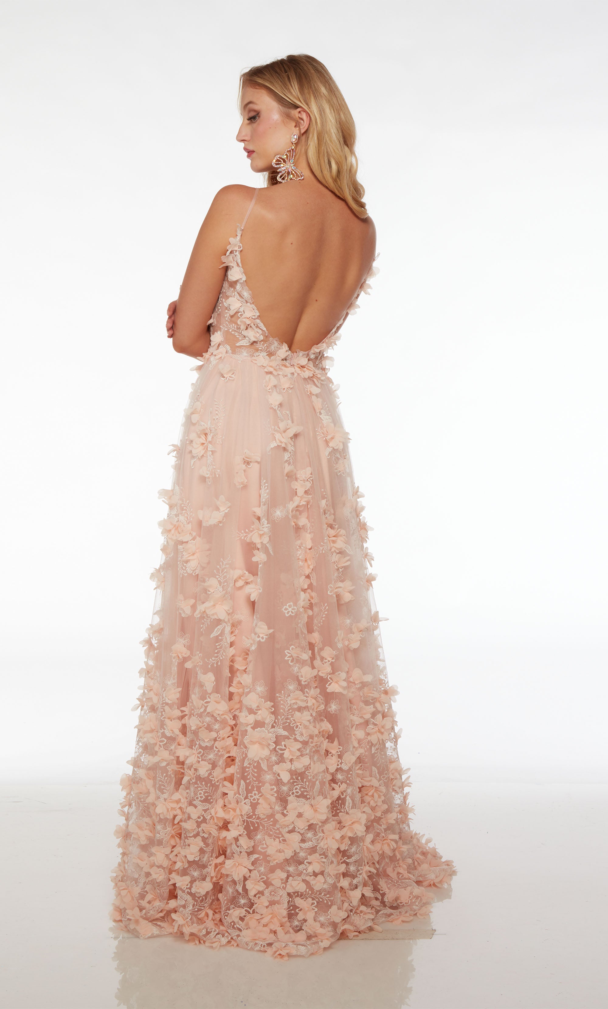 Retro Lace Wedding Dresses 3D Floral Strapless Blush Pink Plus Size Sweep  Train | eBay