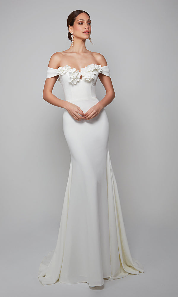 Formal Dress: 7062. Long, Off The Shoulder, Mermaid, Closed Back ...