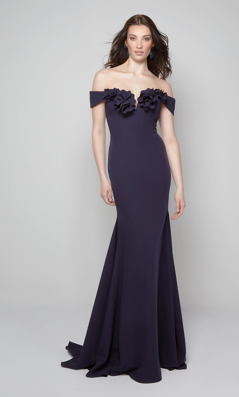 Formal Dress: 7062. Long, Off The Shoulder, Mermaid, Closed Back ...