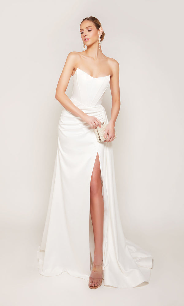 Formal Dress 7093 Long Strapless Straight Closed Back Alyce Paris 5888