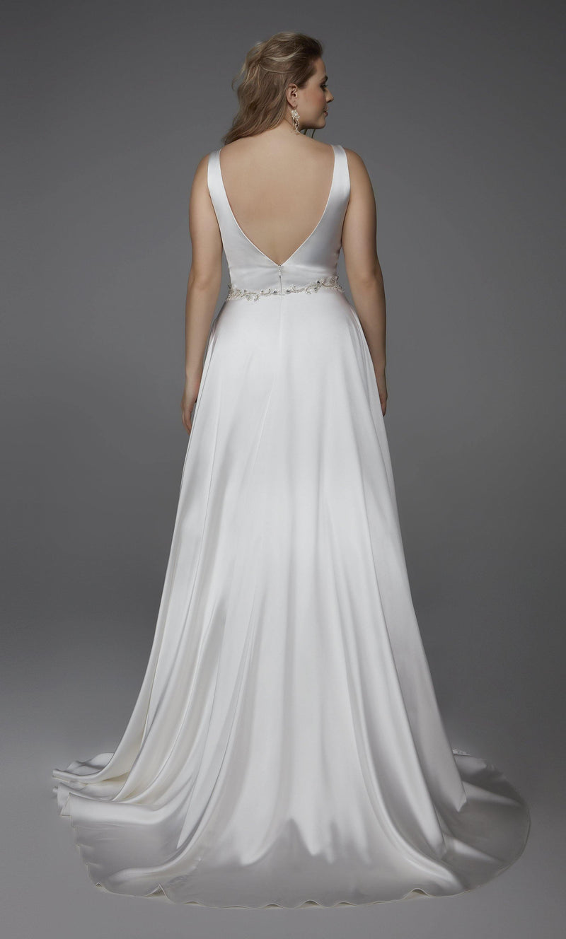 Formal Dress: 1422. Long, Plunging Neckline, A-Line | Alyce Paris