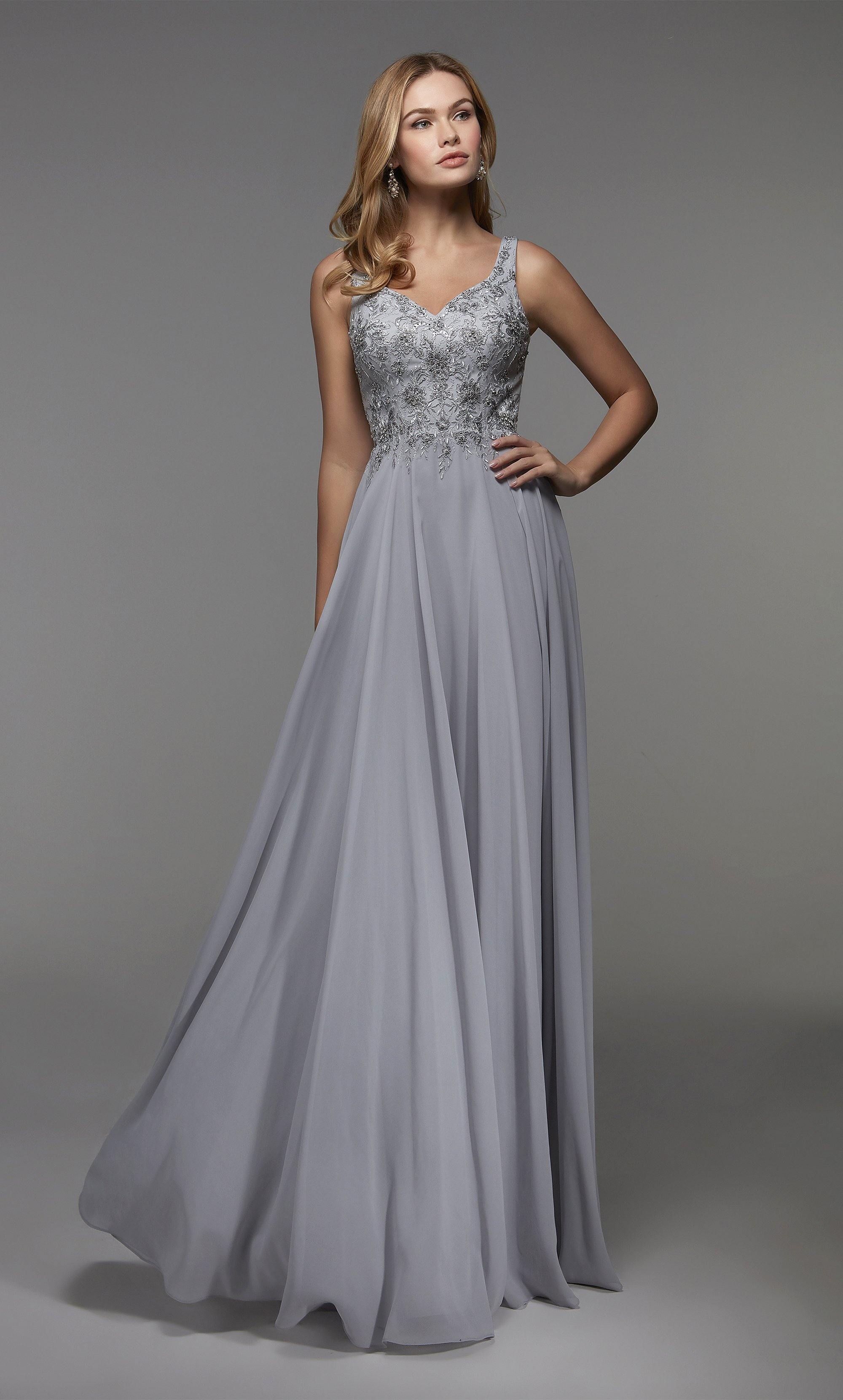Elegant Long Ball Gown Dress With Sleeves