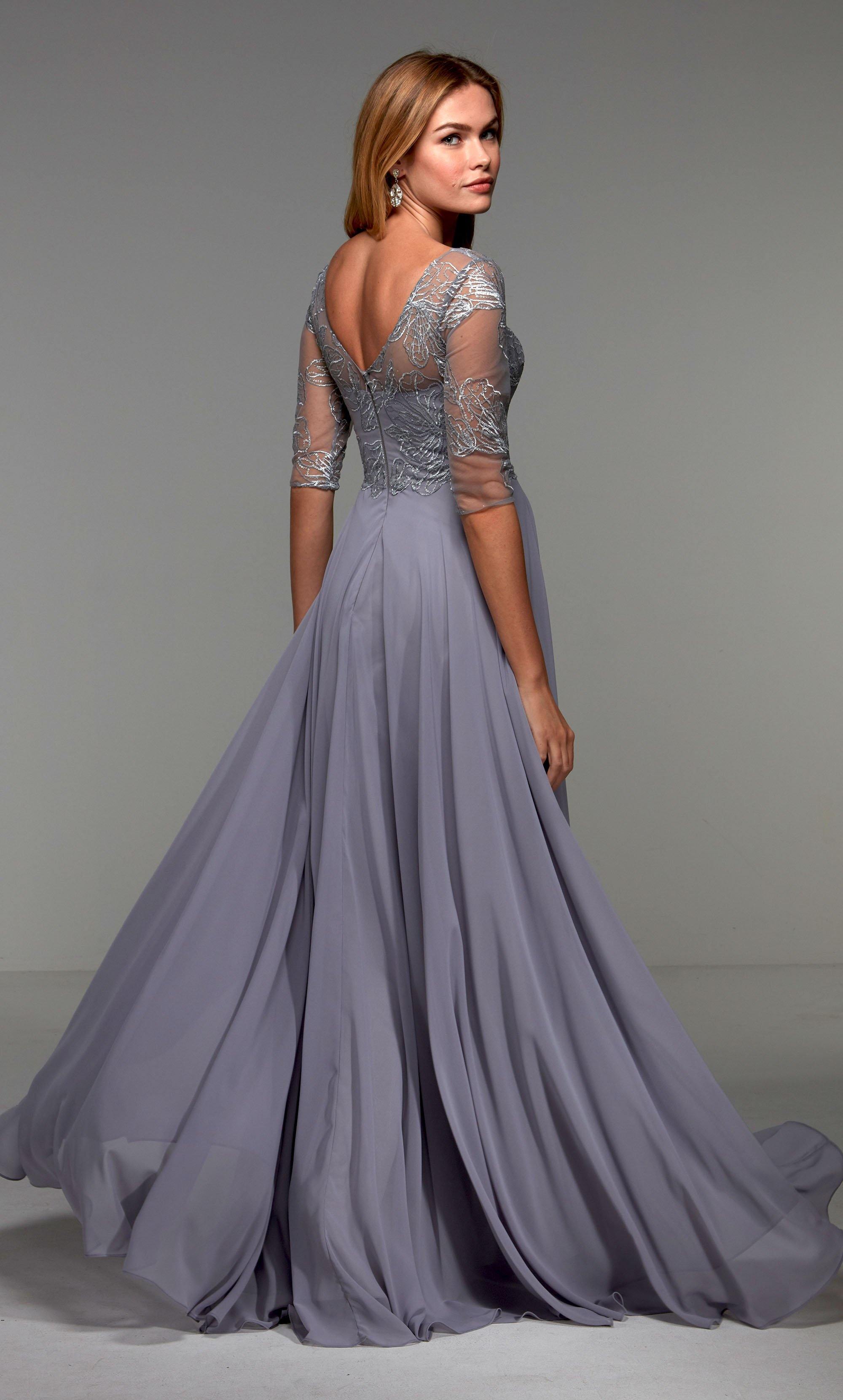 Formal Dress: 27522. Long Evening Dresses, V-neck, Fit N Flare | Alyce Paris