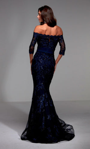 Formal Dress: 27495. Long Sexy Dress, Off The Shoulder, Mermaid Alyce Paris