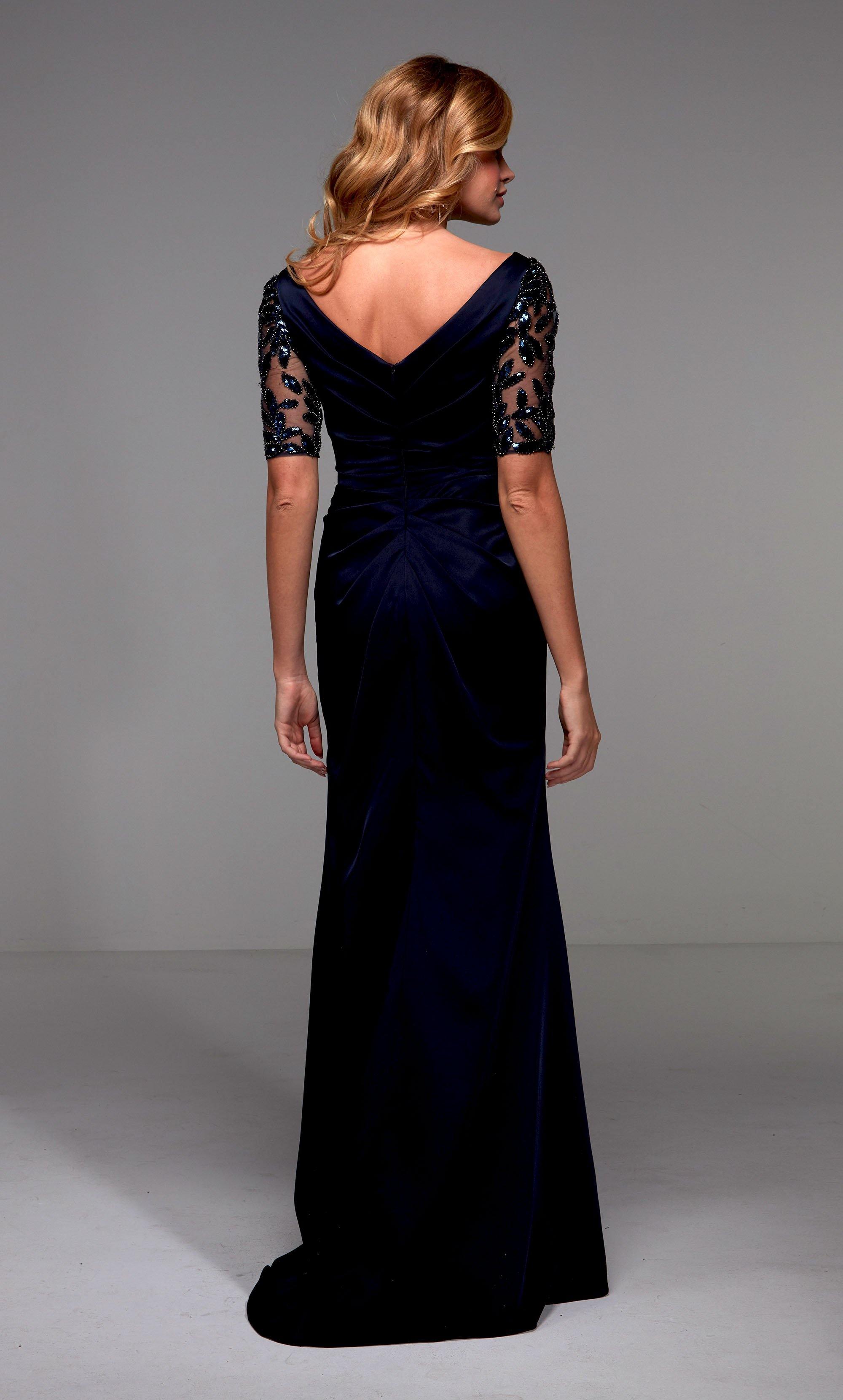 Formal Dress: 27498. Long Evening Dresses, V-neck, Straight Alyce Paris