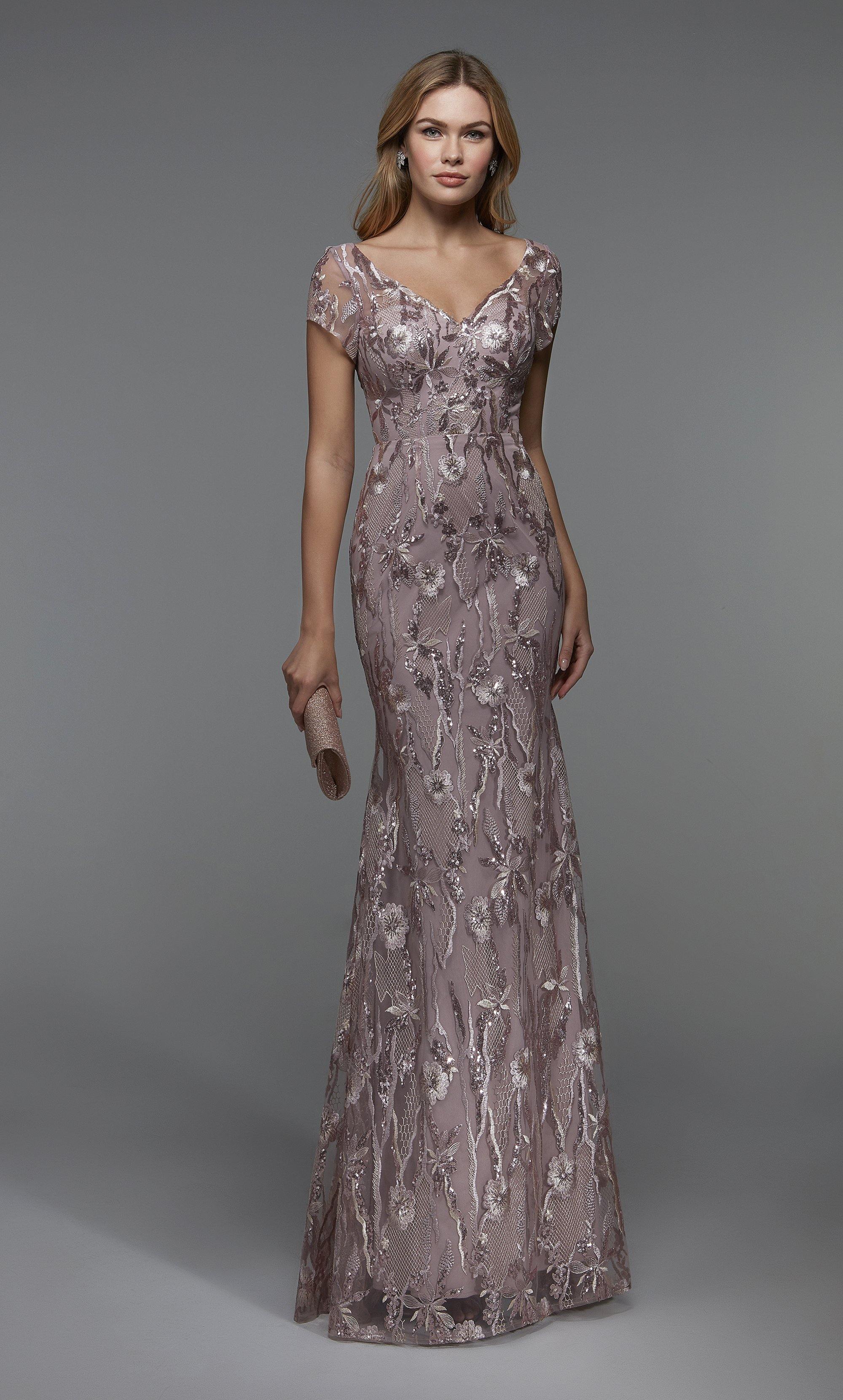 Formal Dress: 27533. Long Pretty Dresses, Illusion Neckline, Fit N Flare Alyce Paris