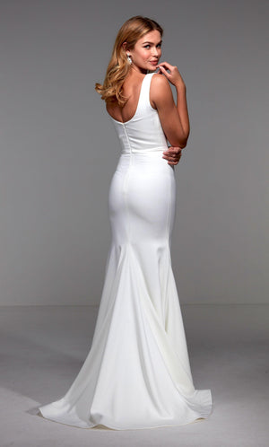 Formal Dress: 27538. Long Gala Dress, High Neck, Fit N Flare Alyce Paris
