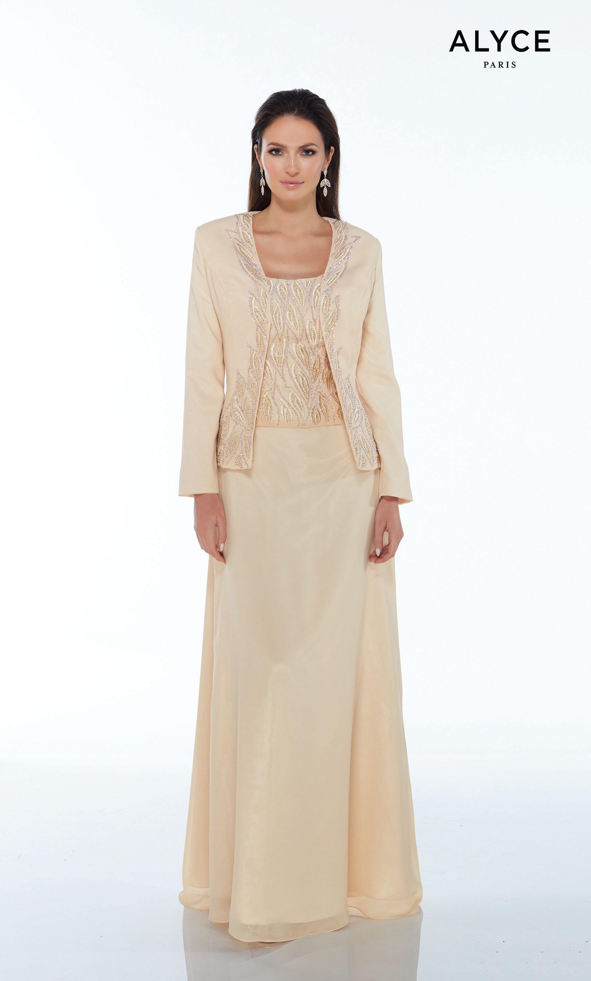 Spaghetti Strap Long Dress with Jacket – HAREM's Brides