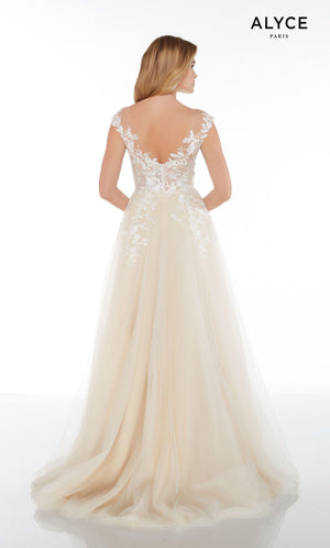 Formal Dress: 5090. Long, Plunging Neckline, Medium Fullness Alyce Paris