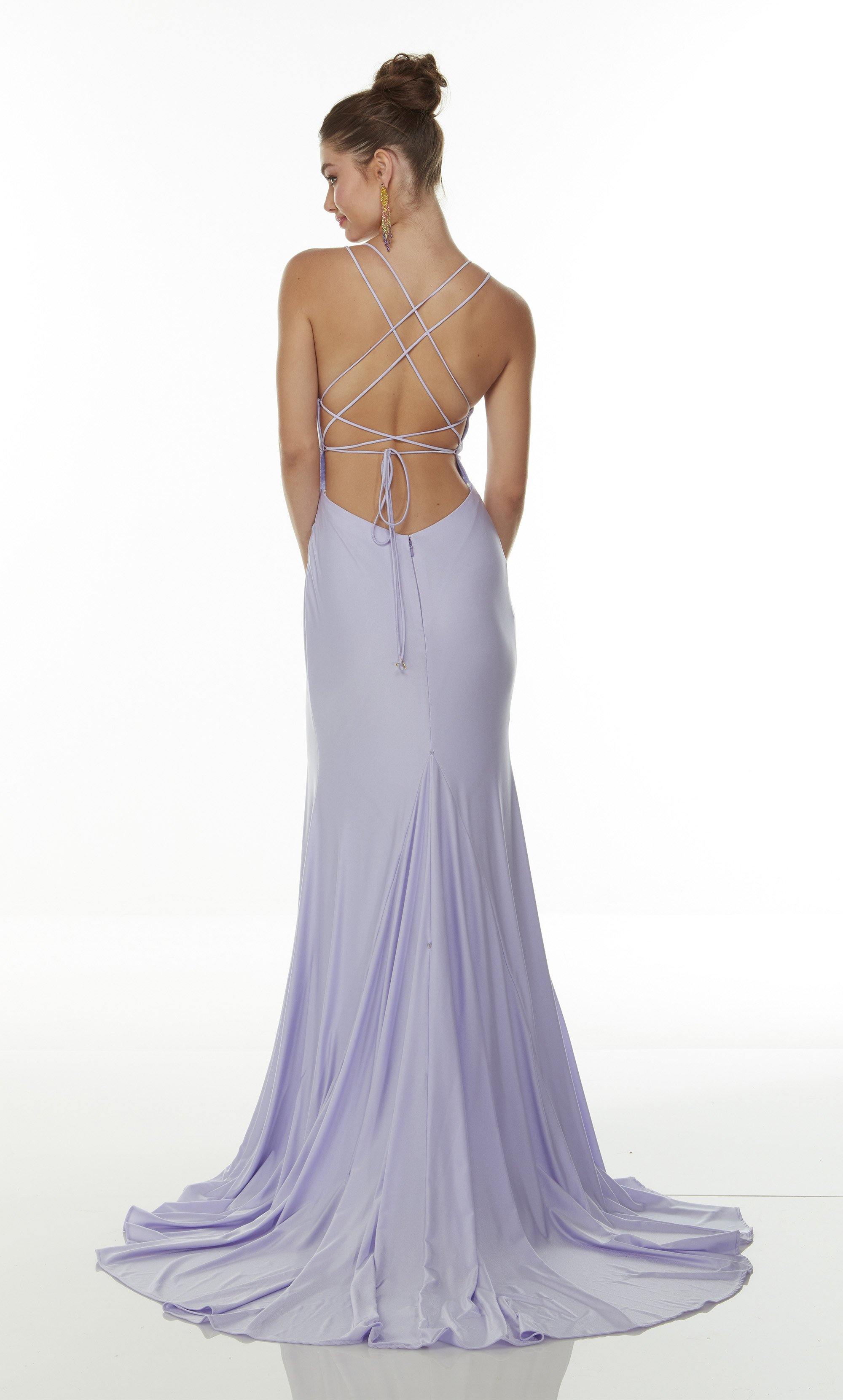 Formal Dress: 61156. Long Drape Dresses, V-neck, Straight