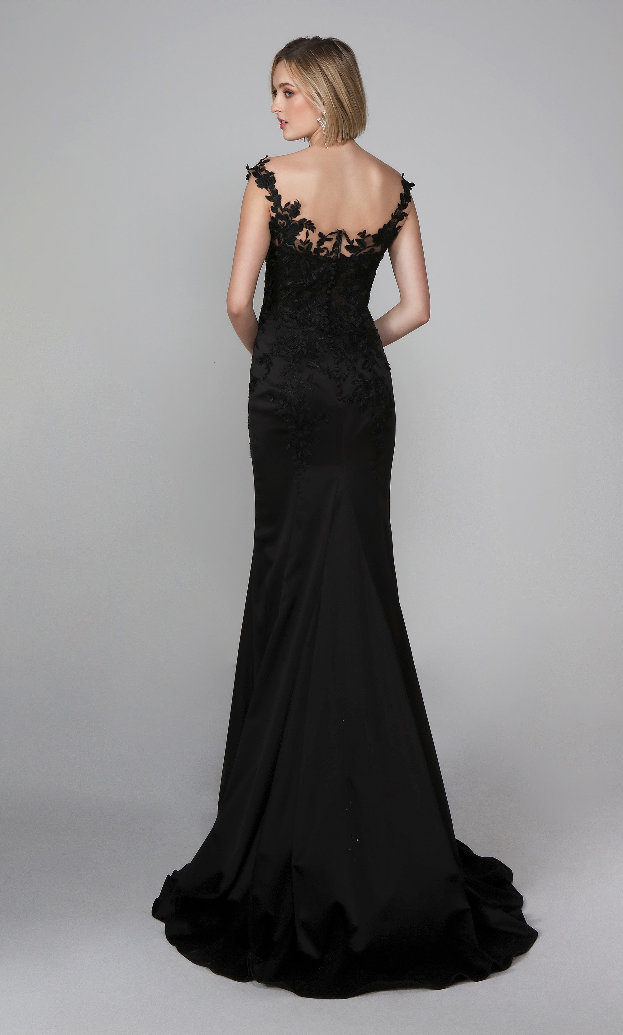 Formal Dress: 7026. Long Bridal Gown, Off The Shoulder, Fit N Flare Alyce Paris